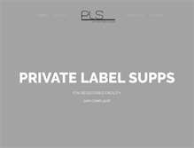 Tablet Screenshot of privatelabelsupps.com